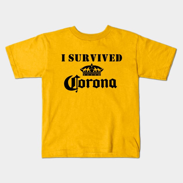 I Survived Corona Virus Kids T-Shirt by Coco Traveler 